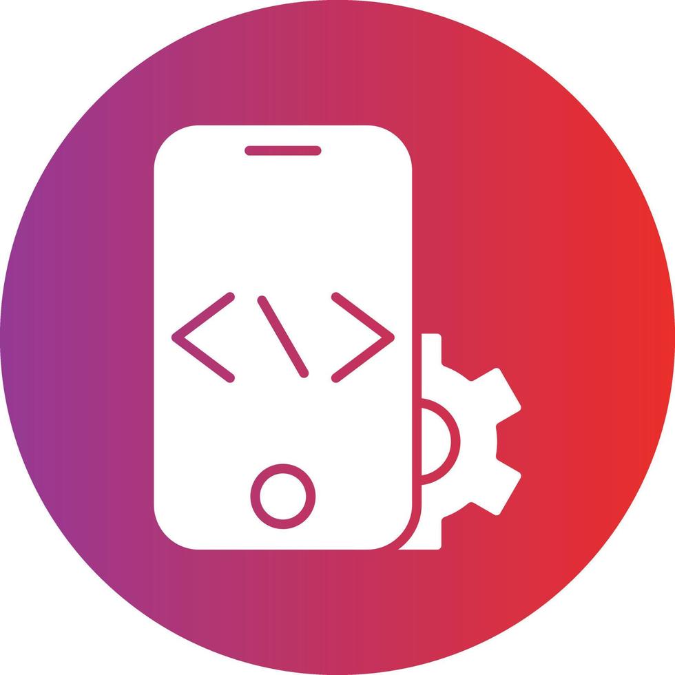 Vector Design Mobile Coding Icon Style