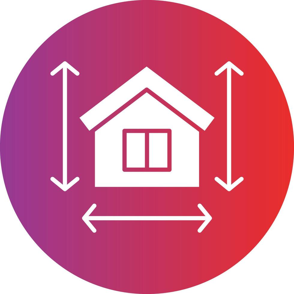 Vector Design House Measurement Icon Style