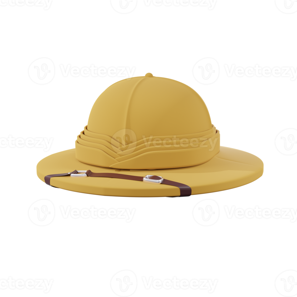 3d minimal rendering pith helm png