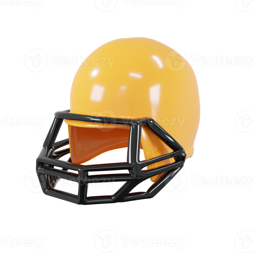 3d minimal rendering American football helm png