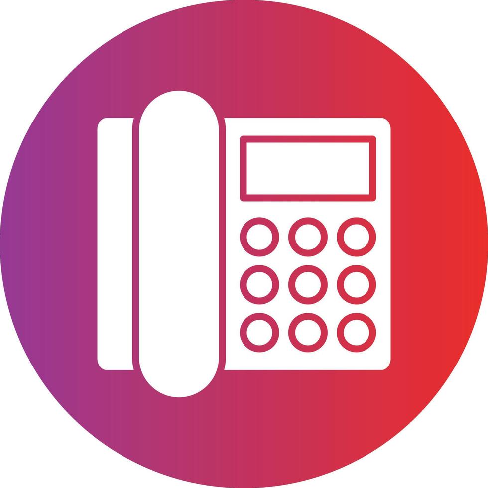 Vector Design Landline Icon Style