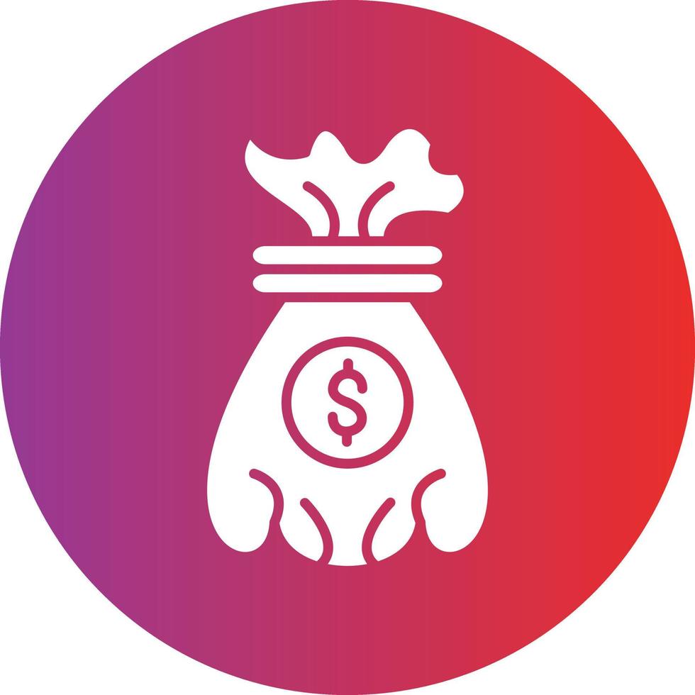 vector diseño dinero bolso icono estilo