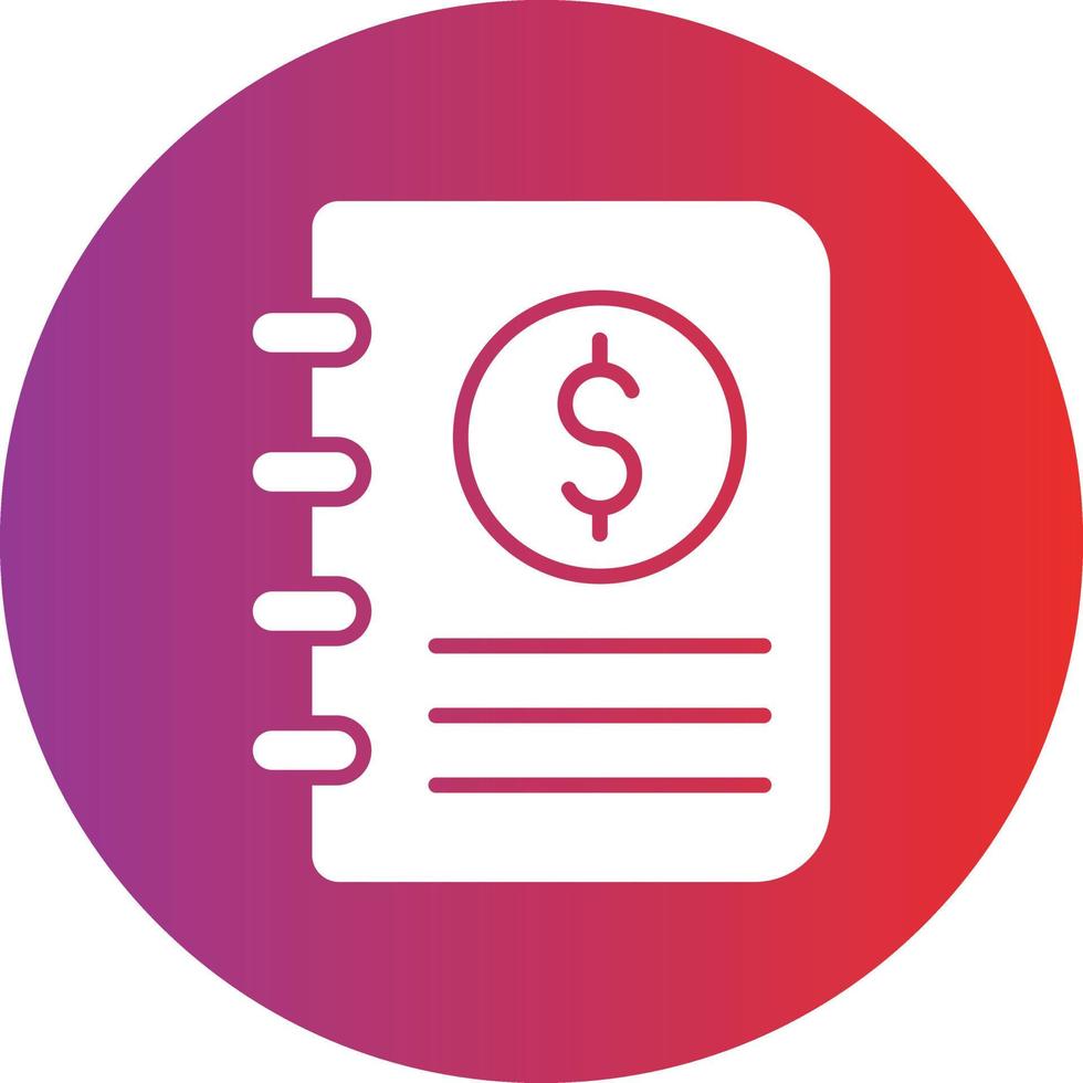 Vector Design Accounting Book Icon Style