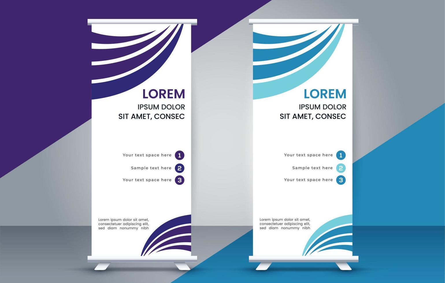 Modern roll up banner design template. flyer. pull up. presentation. brochure. poster. vector