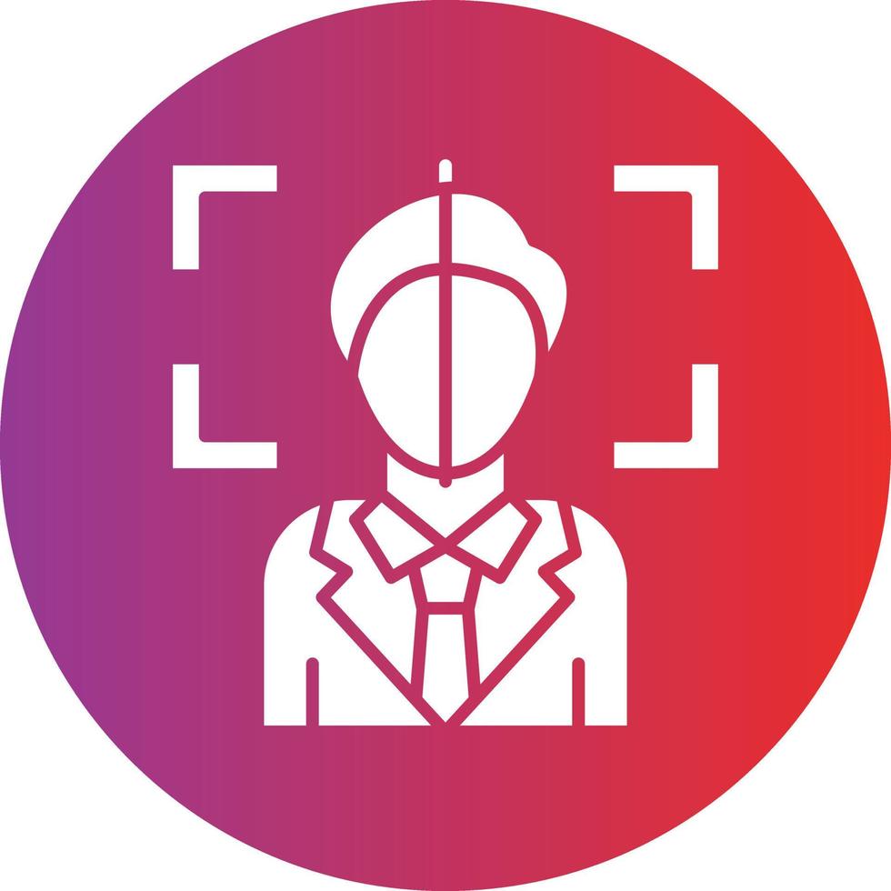 Vector Design Face Scan Icon Style