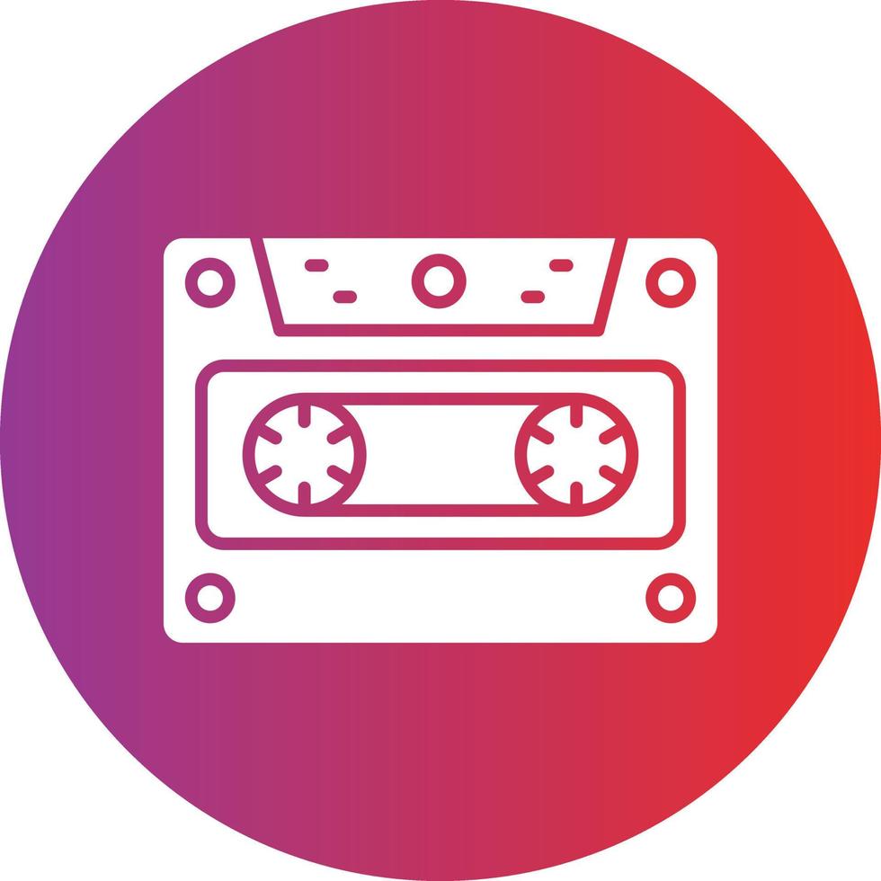 Vector Design Cassette Icon Style
