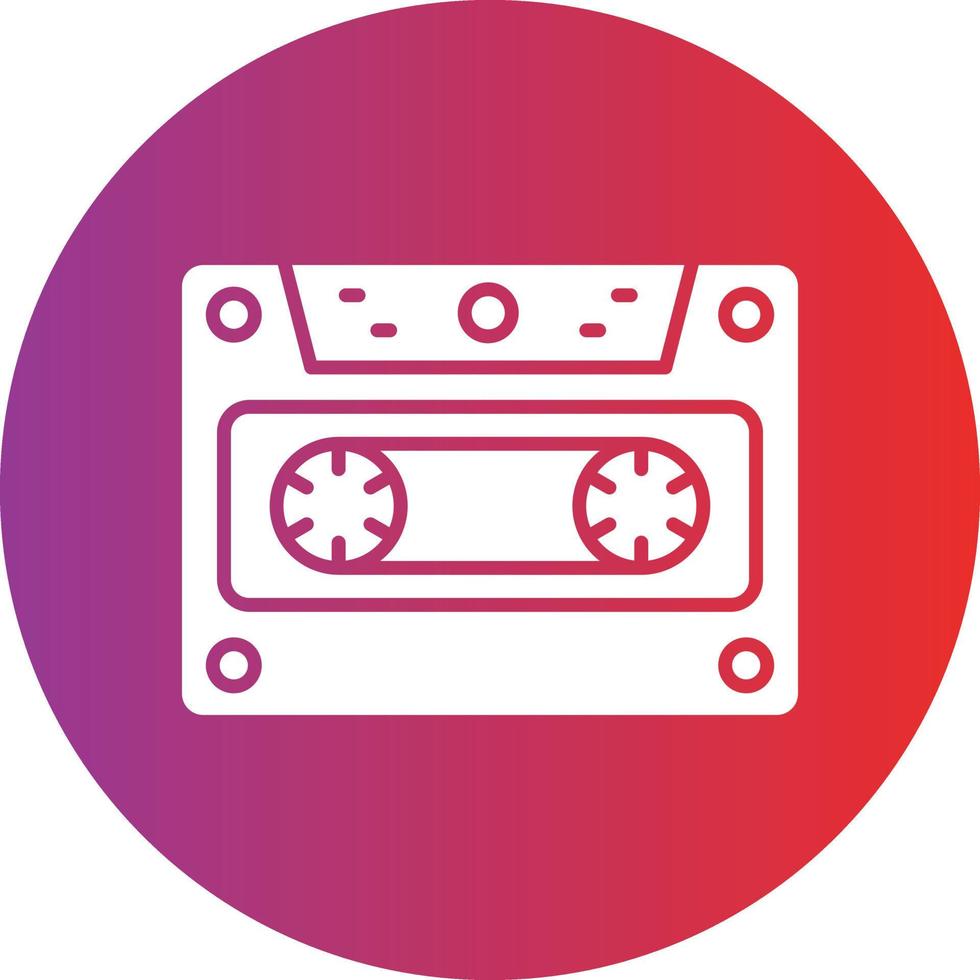 Vector Design Cassette Icon Style