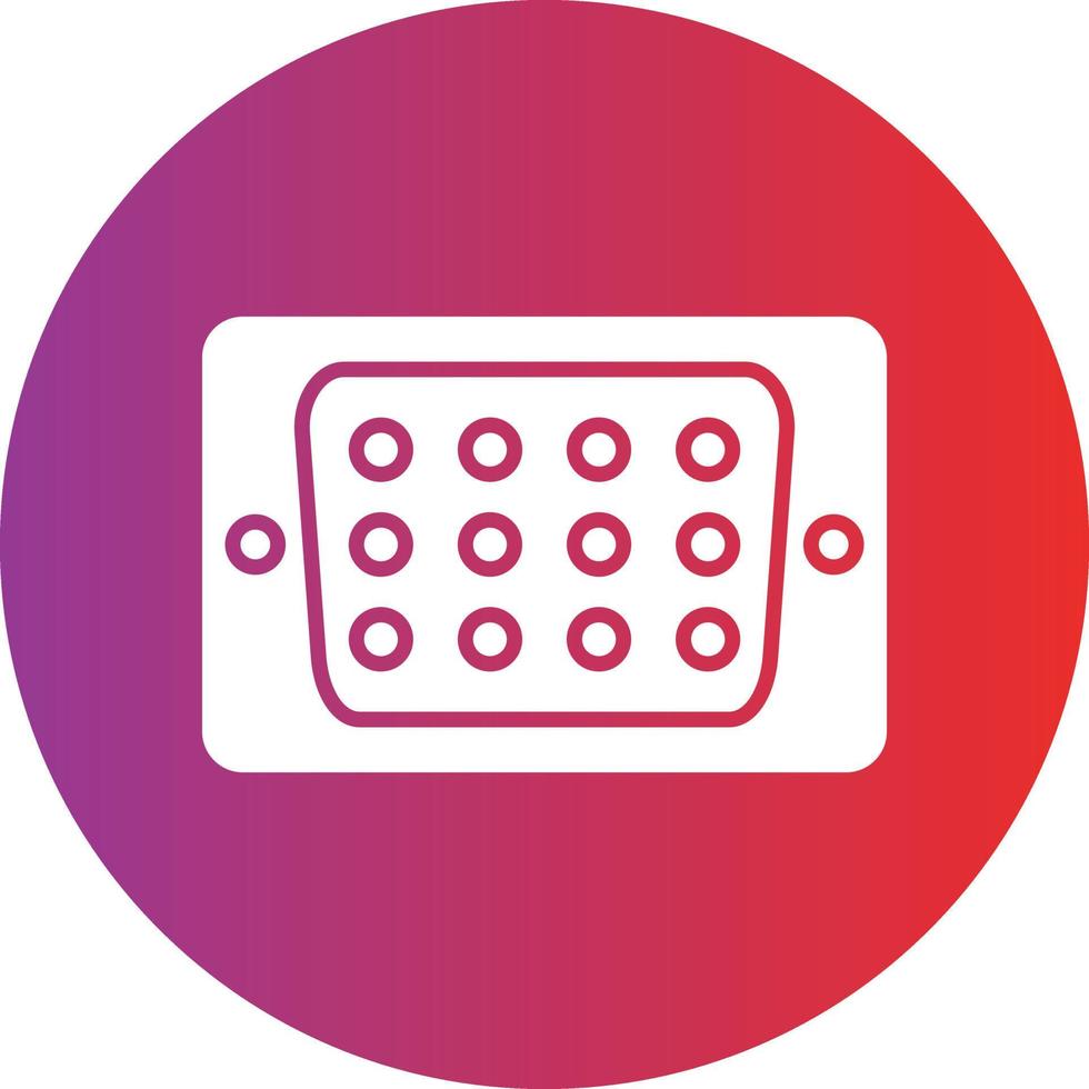 Vector Design Vga Port Icon Style