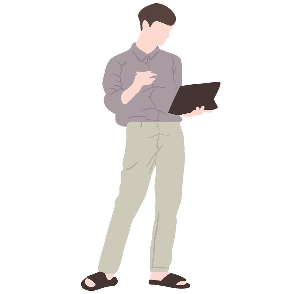 Casual Bussines man ,good for graphic design resource vector