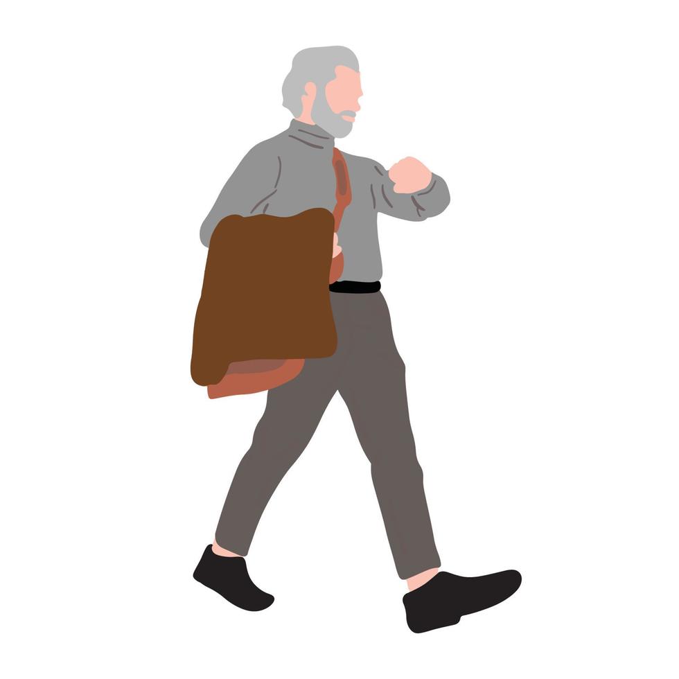 Bussiness man walking ,good for graphic design resource vector