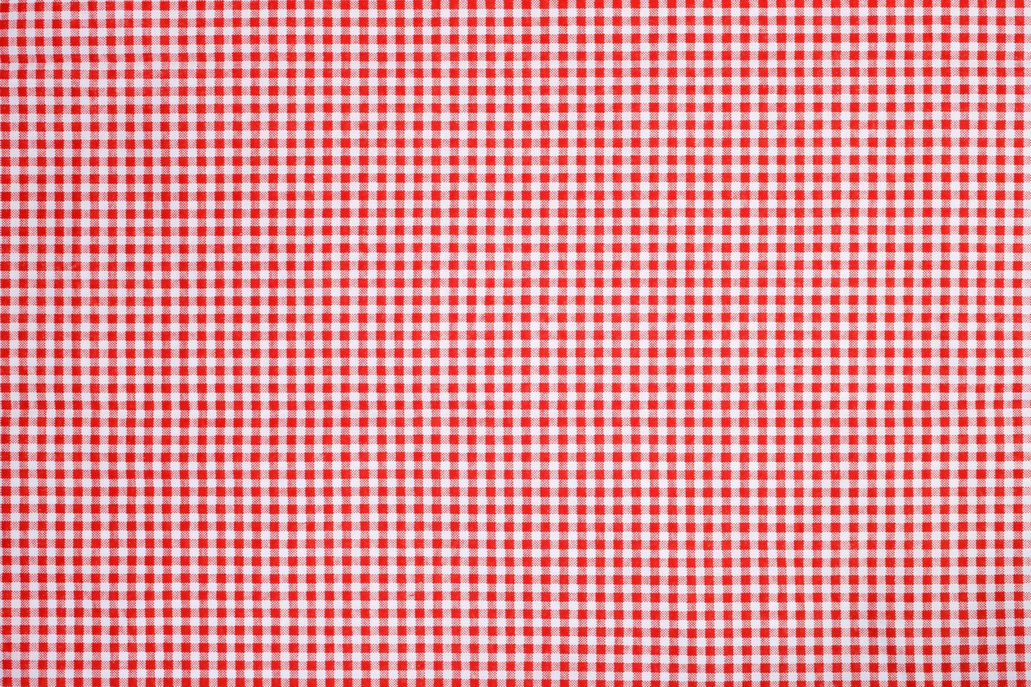 red white plaid tablecloth background photo