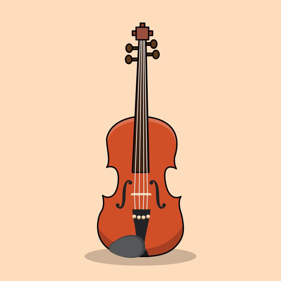 The Illustration of Violin vector