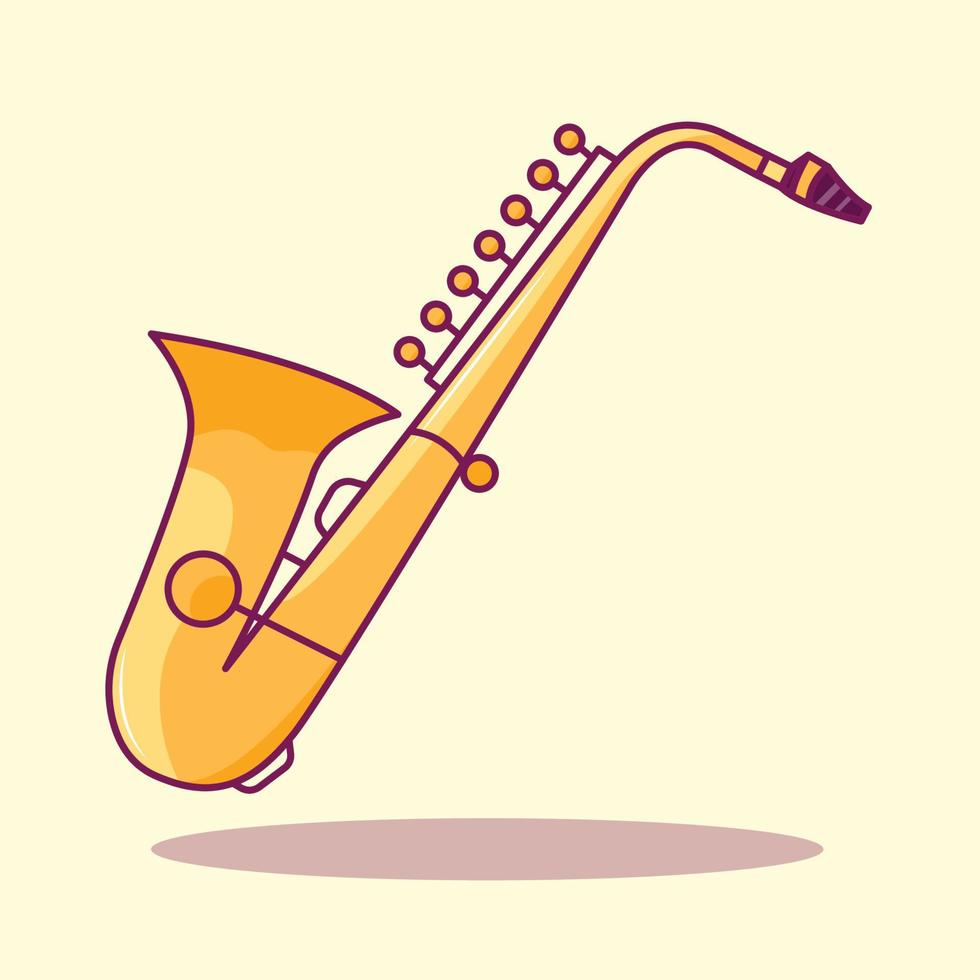 The Illustration of Saxophone vector