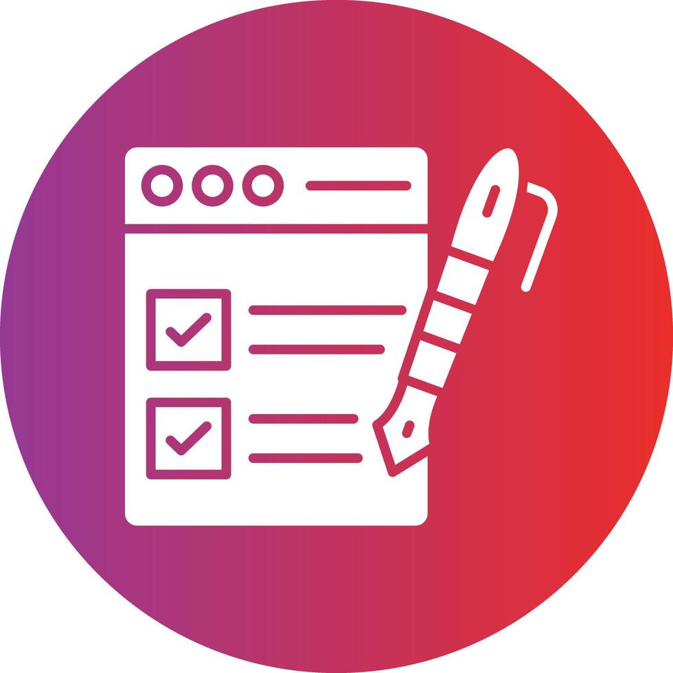 Vector Design Task List Icon Style