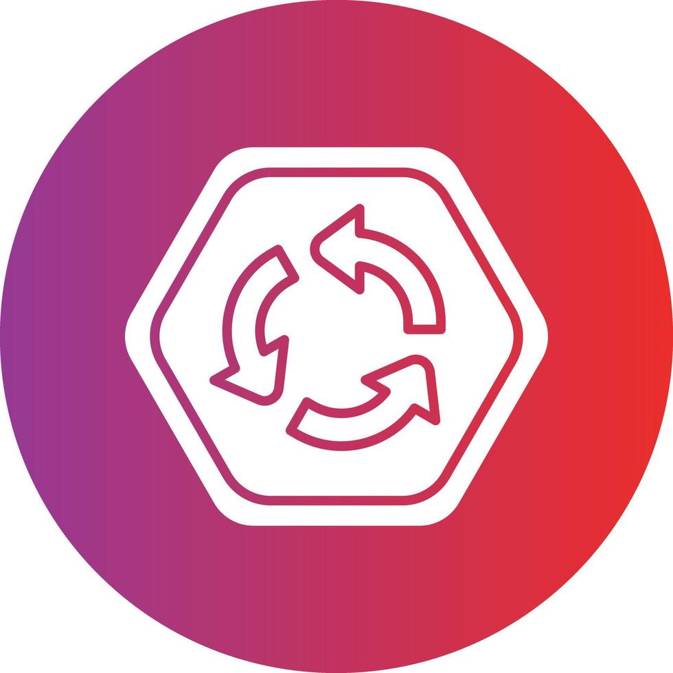 Vector Design Roundabout Icon Style