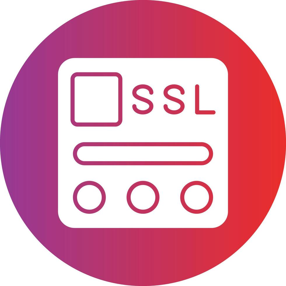 Vector Design SSL File Icon Style