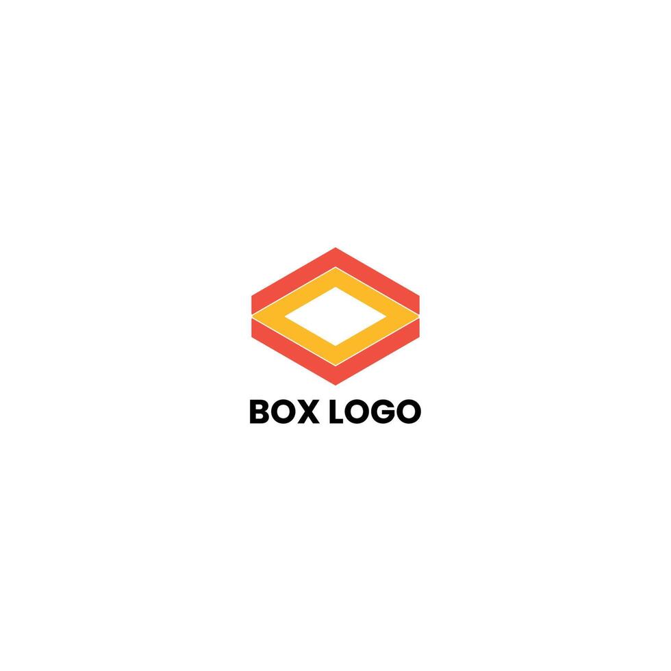 libro y caja logo diseño vector