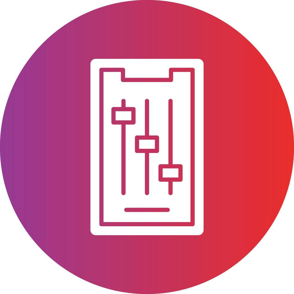 Vector Design Mobile Controls Icon Style