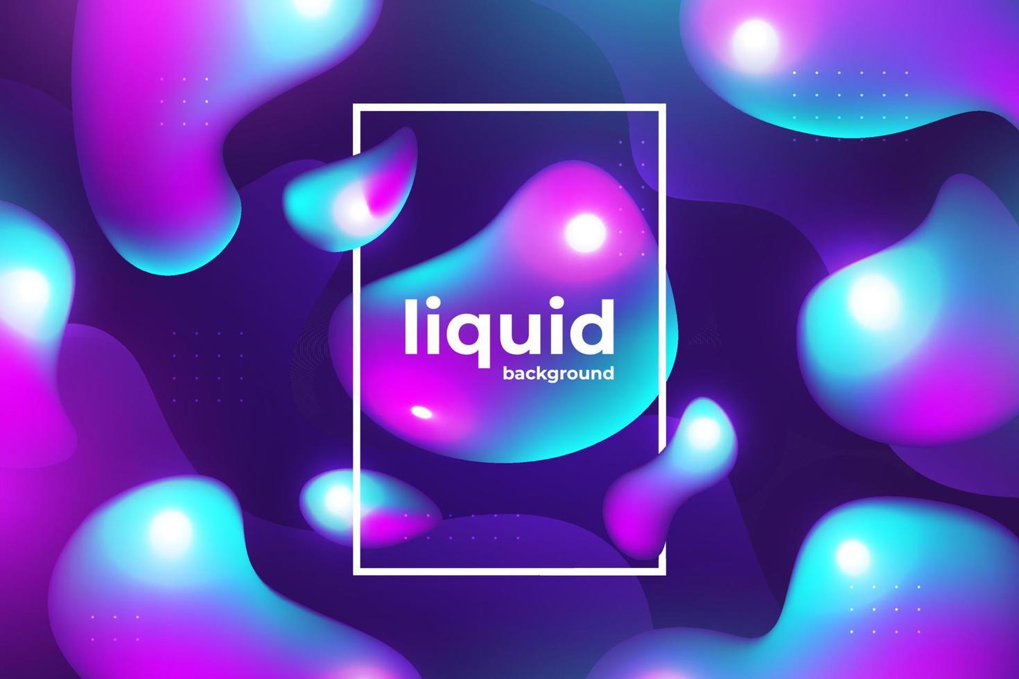 Abstract liquif fluids purple bubble background vector