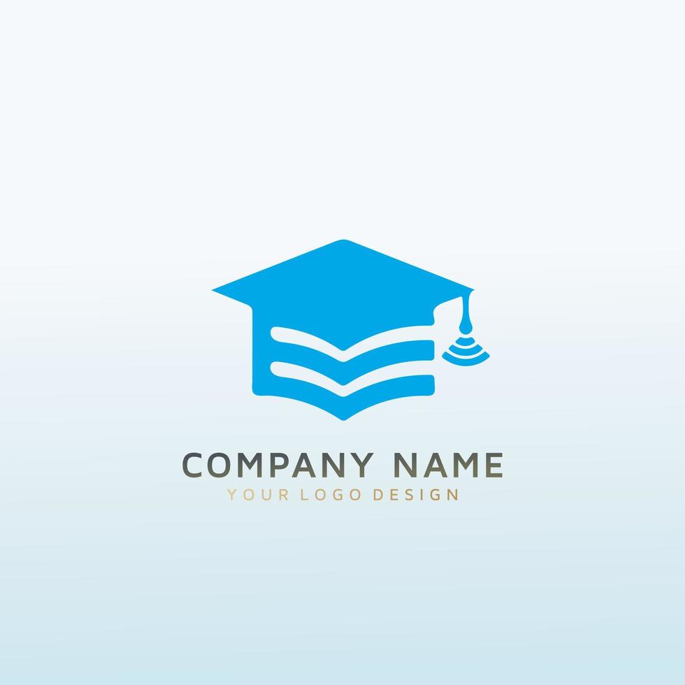 Logo design for online courses vector