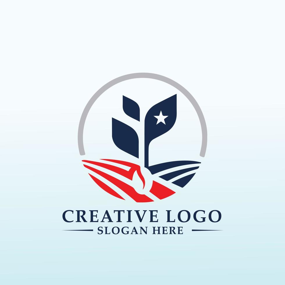 Planting Seed to benefit homeless veterans logo vector