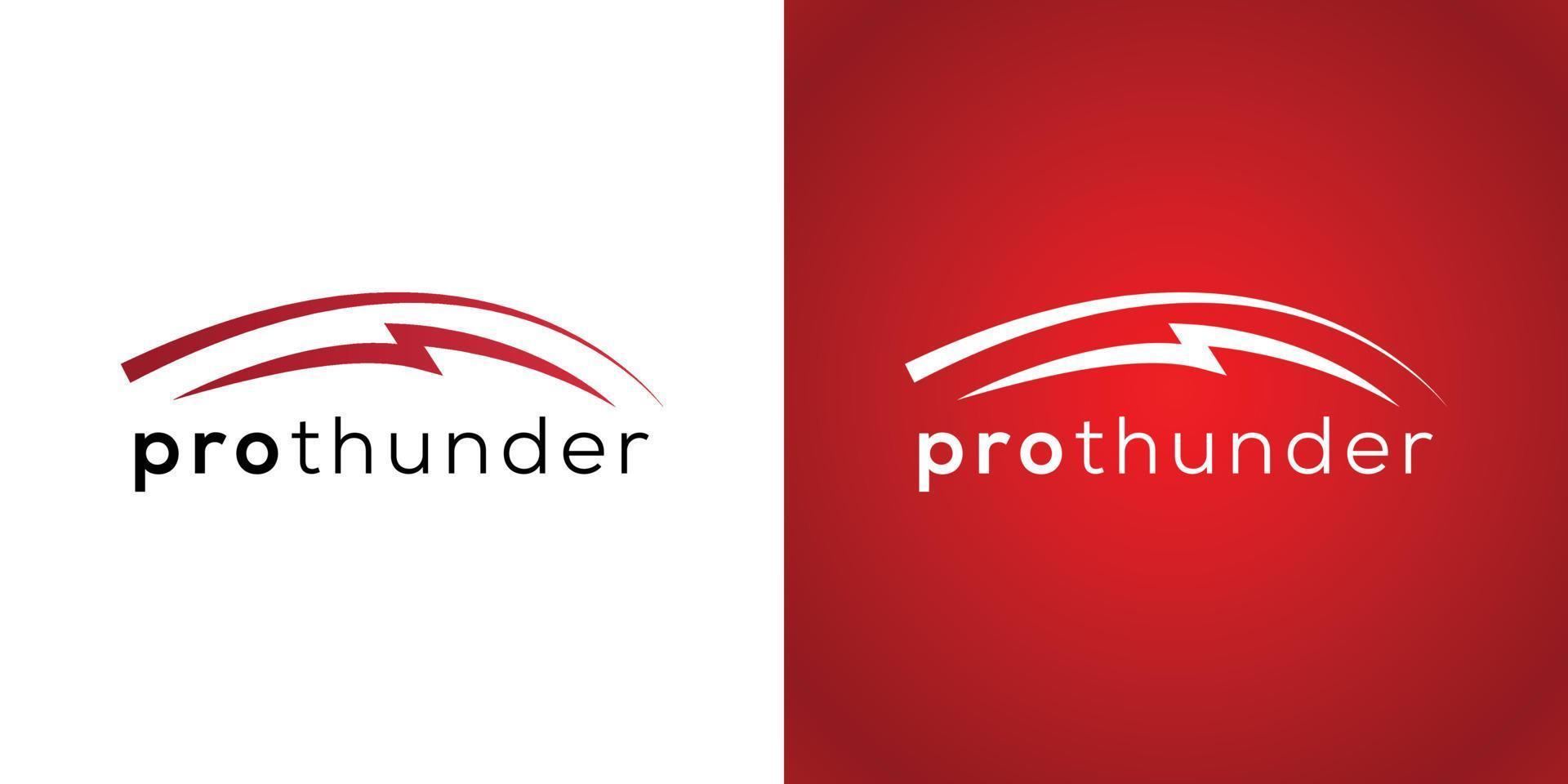 Thunder icon logo design template vector