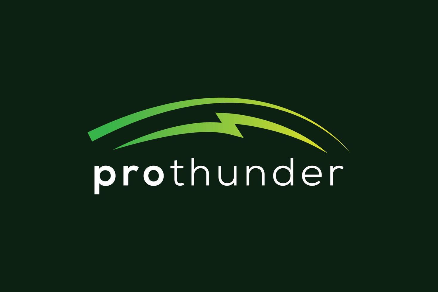 Thunder icon logo design template vector