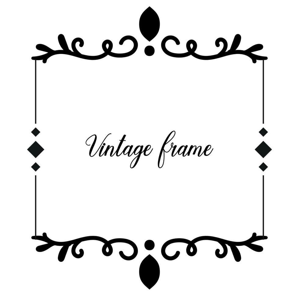 classic vintage frame vector