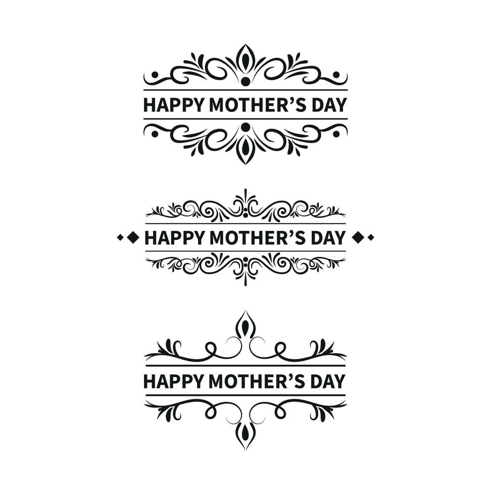 Happy mothers day celebration greeting card background  mom and child love vector