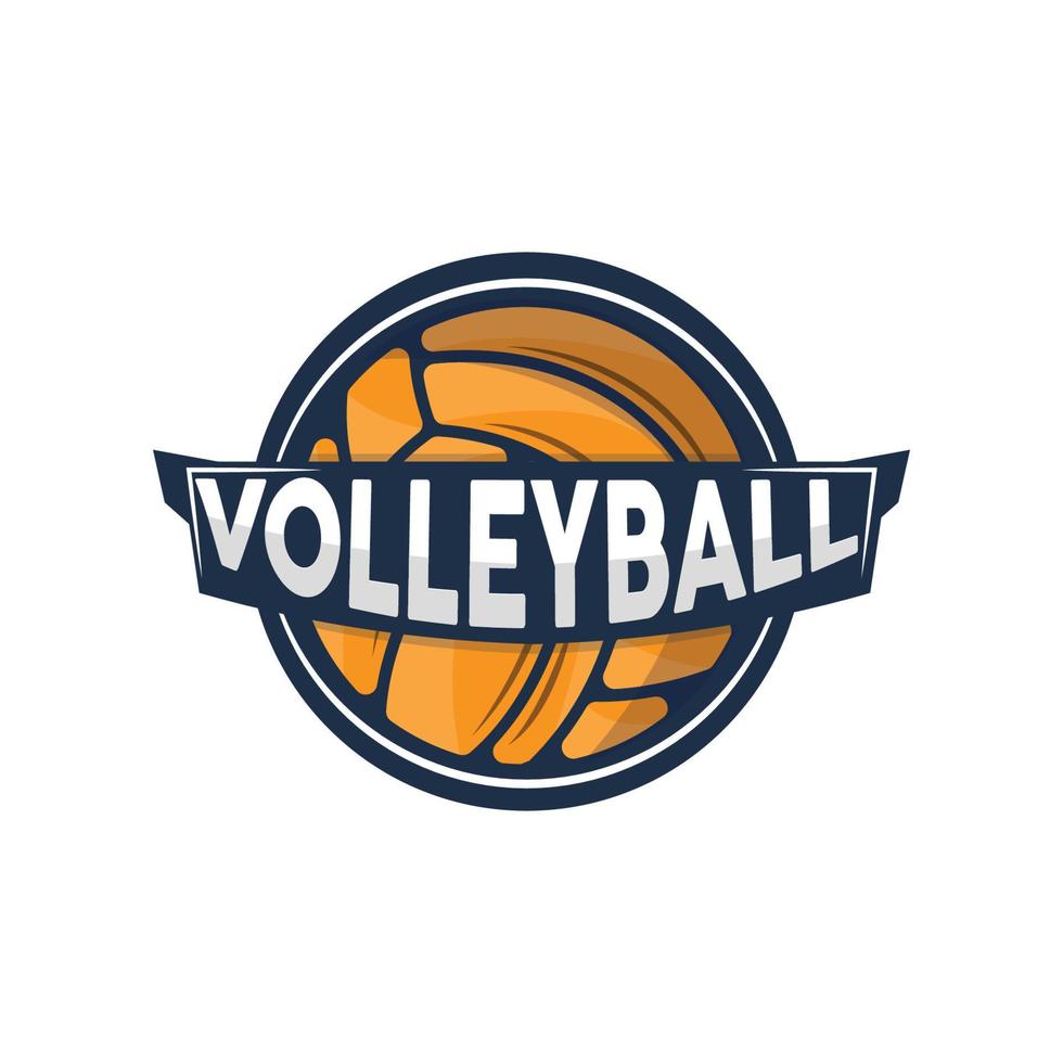 Volleyball Logo, Sport Simple Design, World Sports Tournament Vector, Illustration Symbol Icon vector