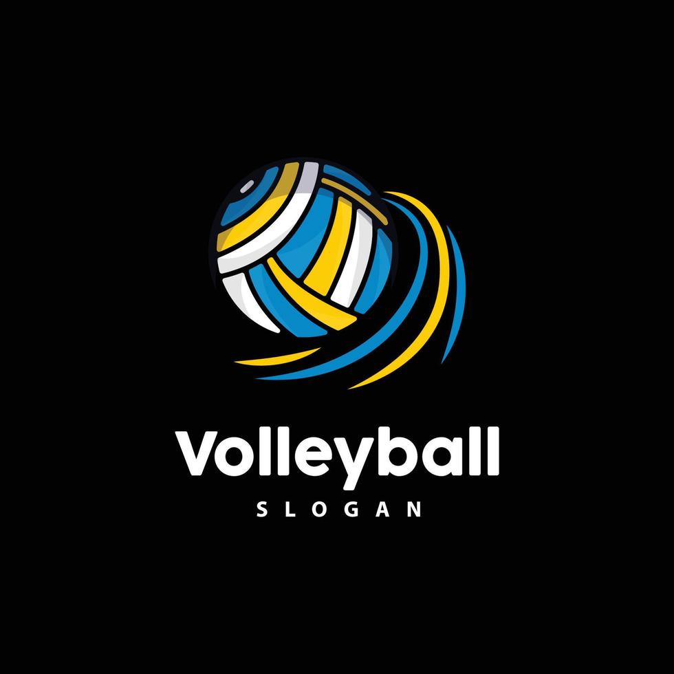 vóleibol logo, deporte sencillo diseño, mundo Deportes torneo vector, ilustración símbolo icono vector