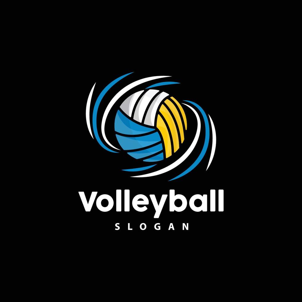 Volleyball Logo, Sport Simple Design, World Sports Tournament Vector, Illustration Symbol Icon vector