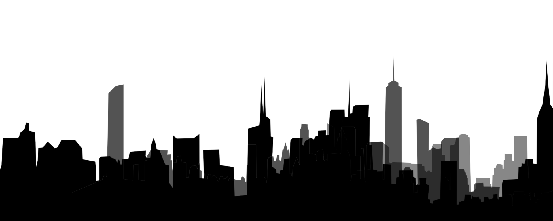 City, background illustration. Black png