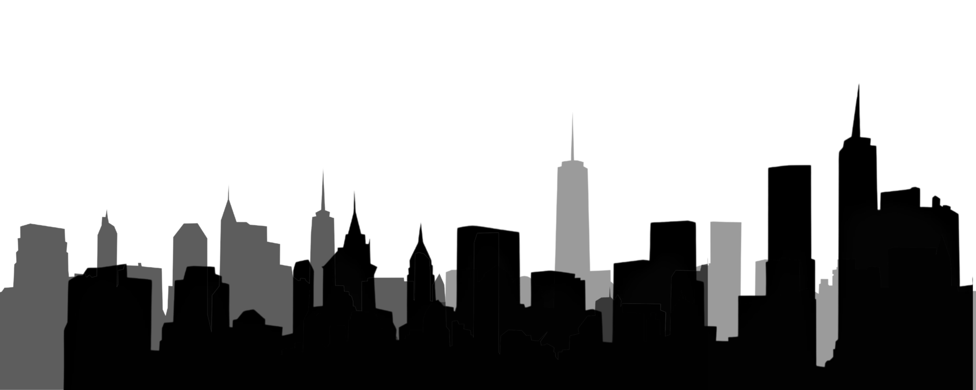 City, background illustration. Black png