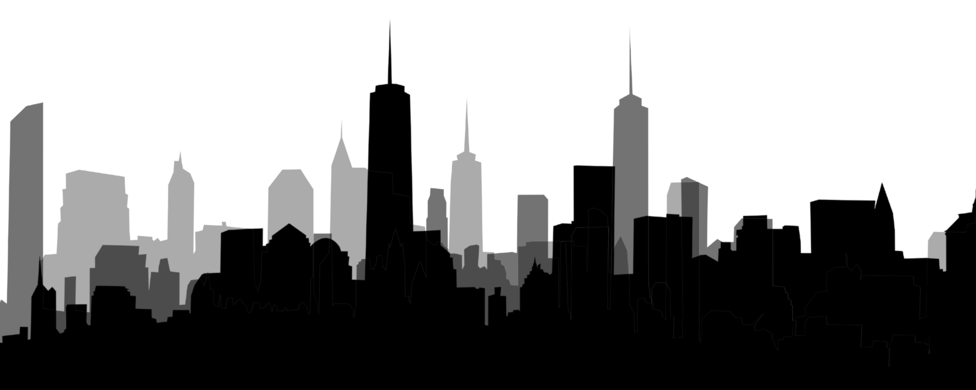 City, background illustration. Black png