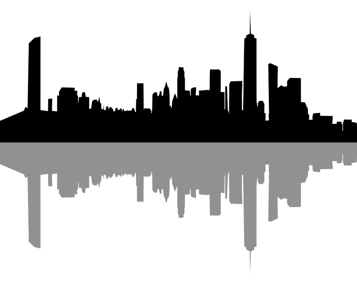 City, background illustration. Black png