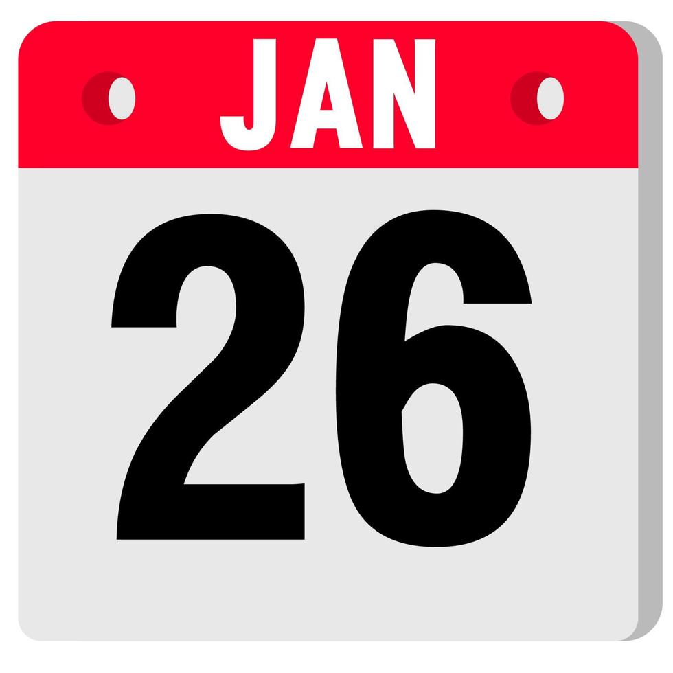 calender icon set number vector