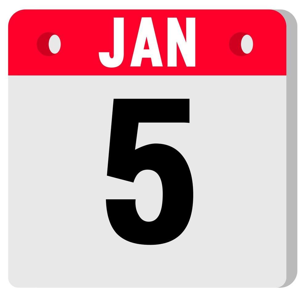 calender icon set number vector