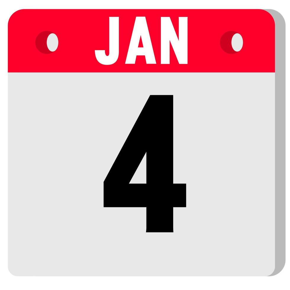 calender icon set number vector