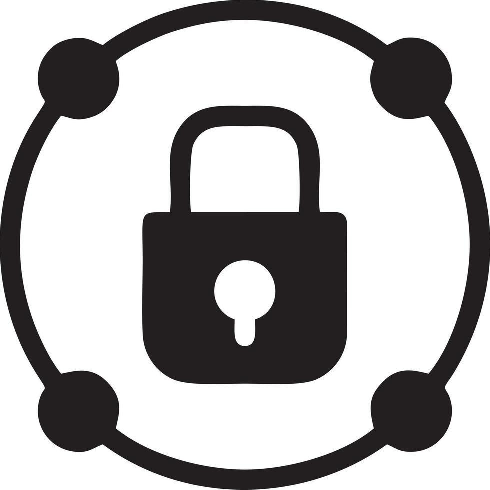 Lock security icon symbol vector image. Illustration of the key secure access system vector design. EPS 10