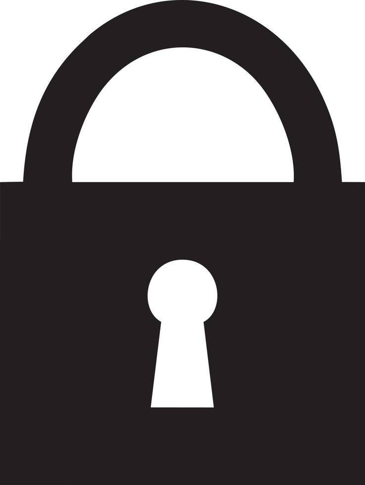 Lock security icon symbol vector image. Illustration of the key secure access system vector design. EPS 10