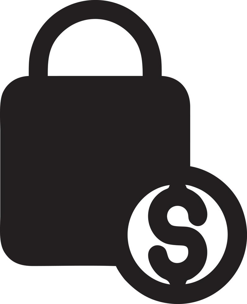 Lock security icon symbol vector image. Illustration of the key secure access system vector design. EPS 10