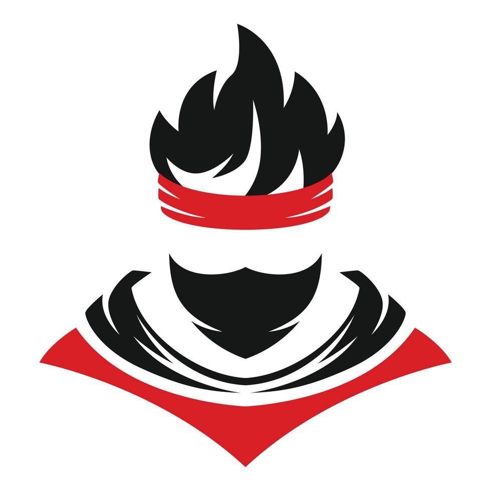 vector logo ninja