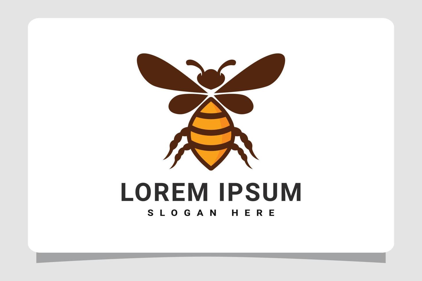 Honey Bee Logo Template Design Inspiration vector