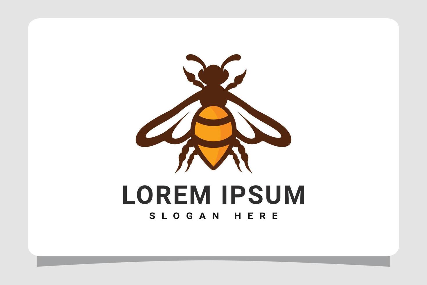 Honey Bee Logo Template Design Inspiration vector