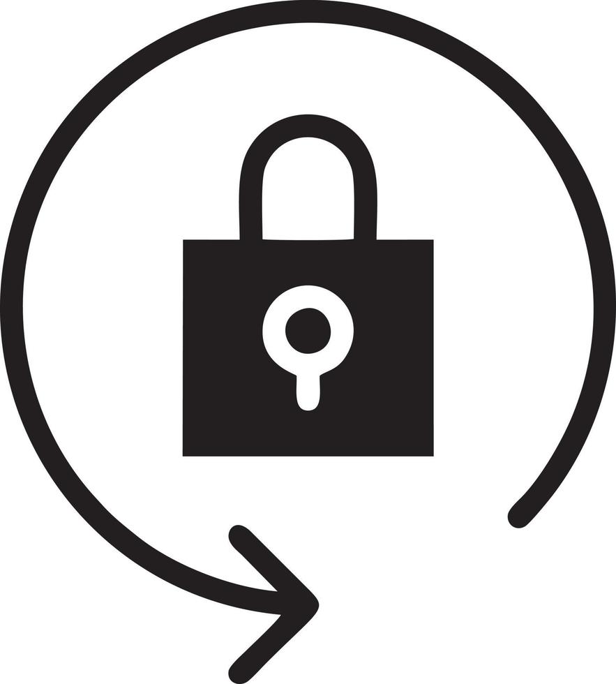 Lock security icon symbol vector image. Illustration of the key secure access system vector design. EPS 10