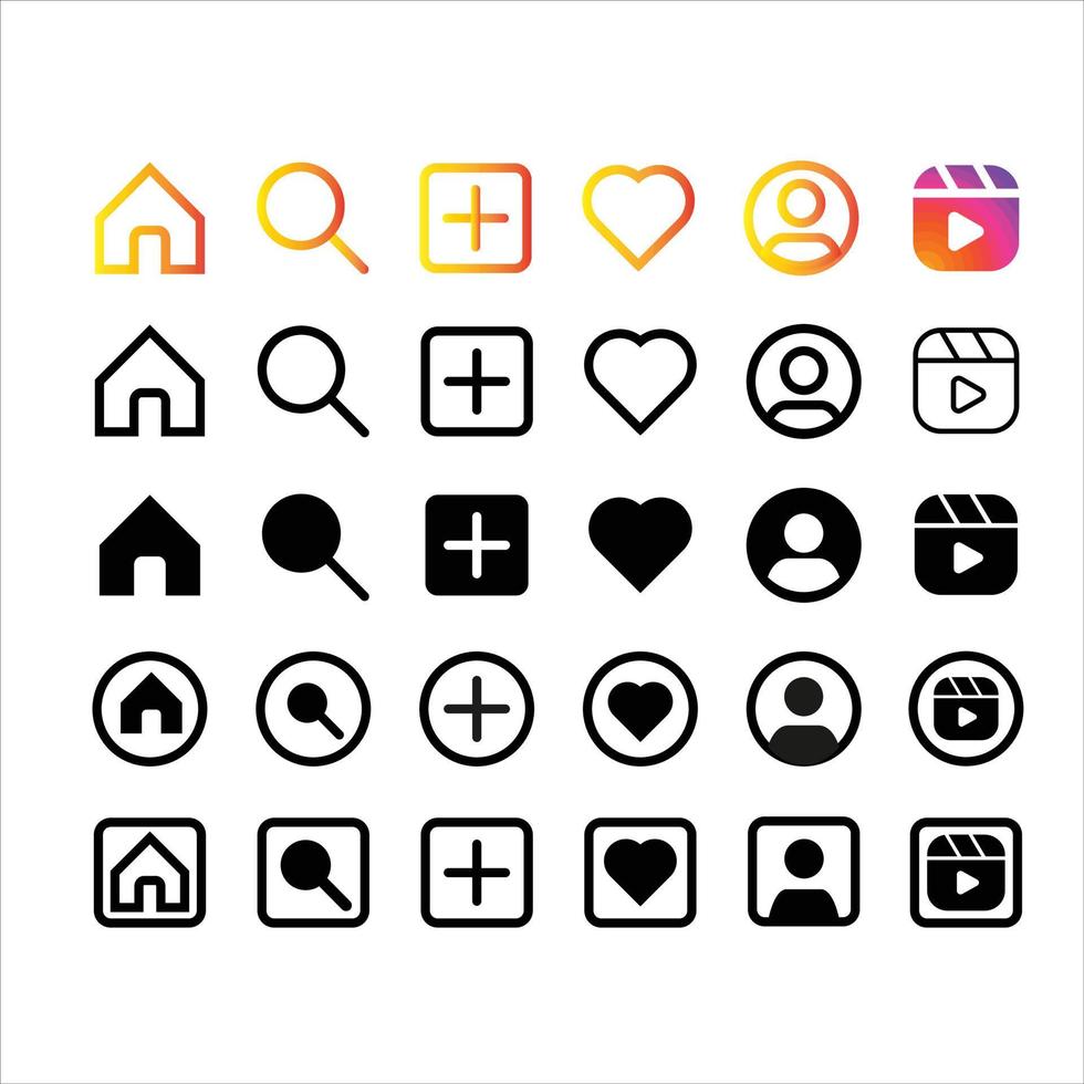 Social network profile. Internet communication and Social network concept. Camera icon. Social media sign icon .Insta web app icon set. Vector illustration image.