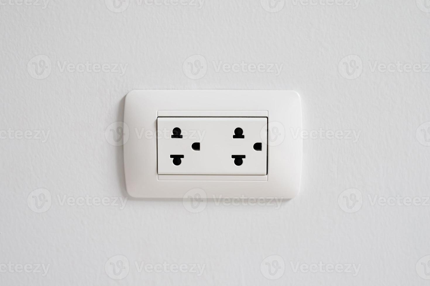 Turn off the power switch to save electricity in the house. photo