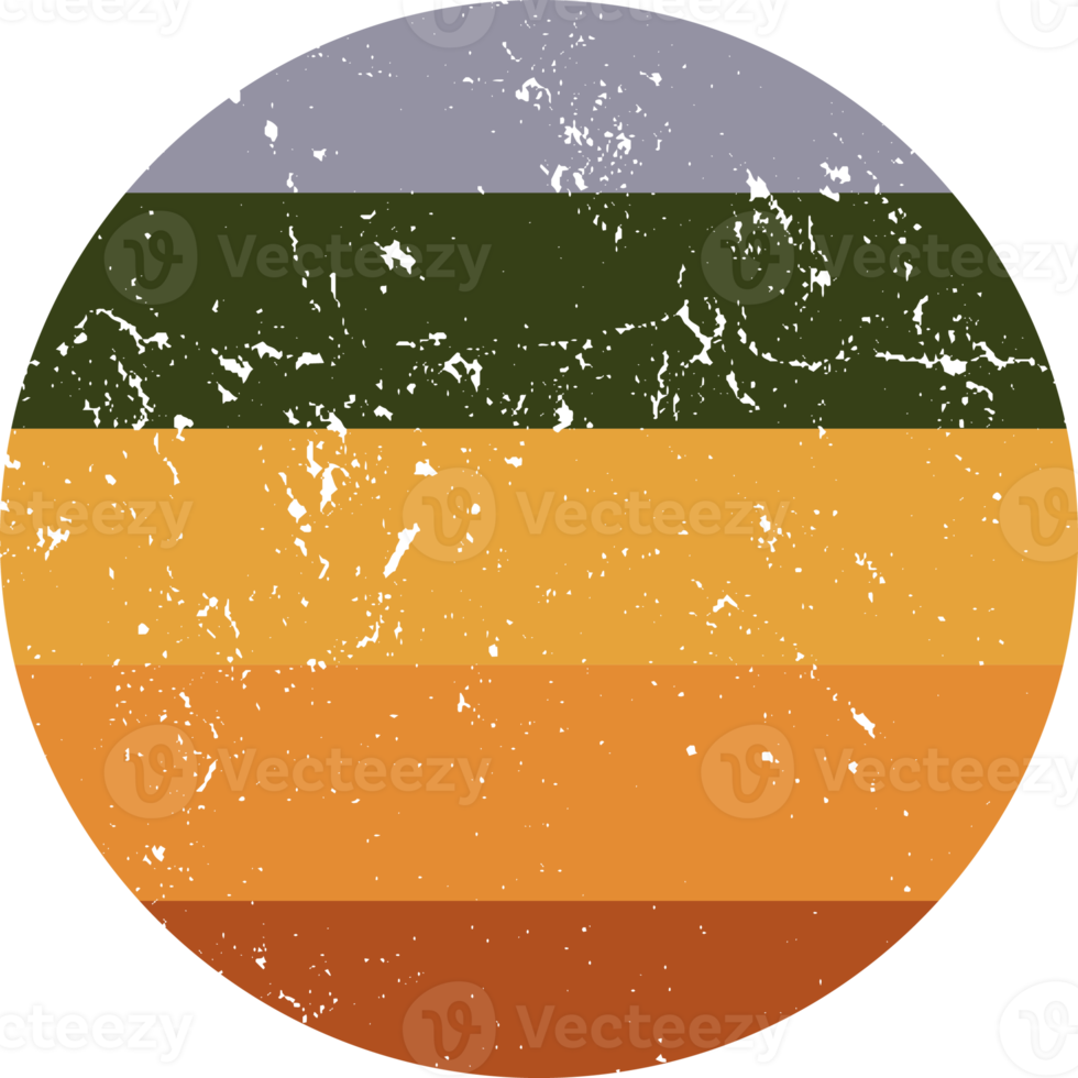 retro puesta de sol Clásico vistoso png