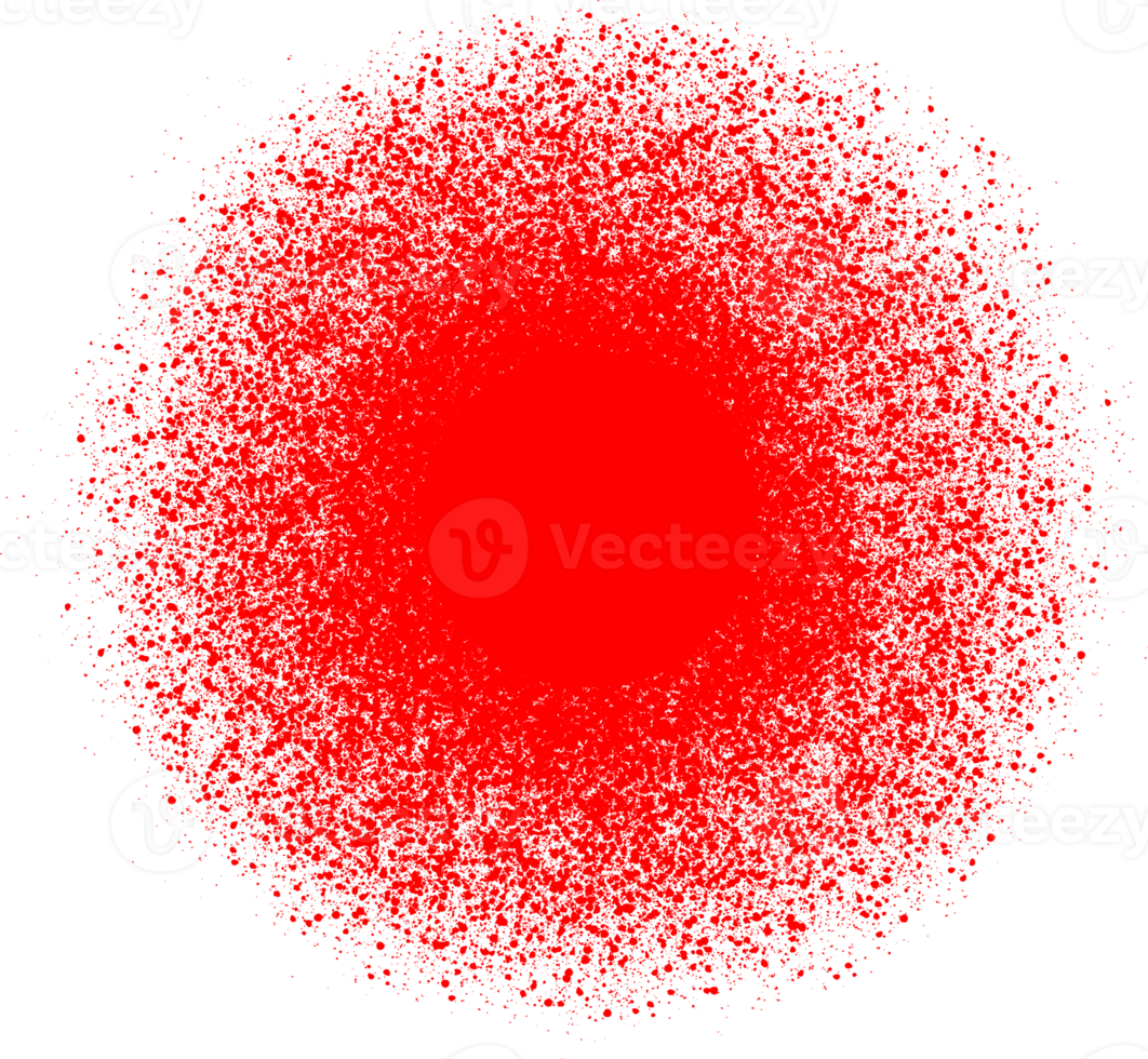 A round paint splatter of very fine particles with a solid filling inside. png